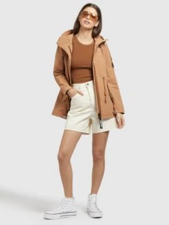 Khujo Übergangsjacken Jacke CAIMA Frauen Beige -Khujo 01f5efb51634543f0f8570c760c3ec08