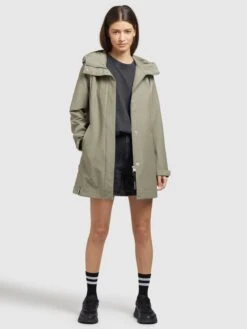 Khujo Übergangsmäntel Übergangsparka Artisa Frauen Grau / Grün -Khujo 030868ca2797496448c407905d2b1d9d