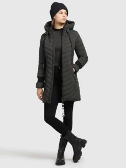 Khujo Wintermäntel Mantel Nita Frauen Khaki -Khujo 045f162a722c74e5720c1d429968fe34