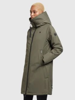 Khujo Übergangsmäntel Mantel LISAD Frauen Khaki -Khujo 080ea4a704deb8d6b7baf157efd116c7