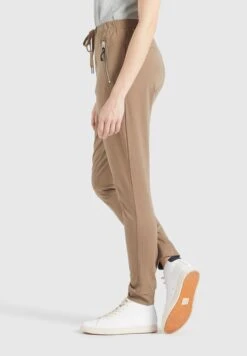 Khujo Jogginghosen Tapered Hose Alenia Frauen Hellbraun -Khujo 09d33f07b401096e02eca121db1698ed