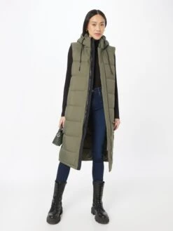 Khujo Westen Weste Tourin Frauen Khaki 10 Khujo Westen Weste Tourin Frauen Khaki -Khujo 120ff3938ba582a817f581d23d533d69