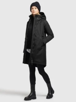 Khujo Jacken Parka Frauen Schwarz -Khujo 1217a48413976db6ccbba7c4fbefc44f