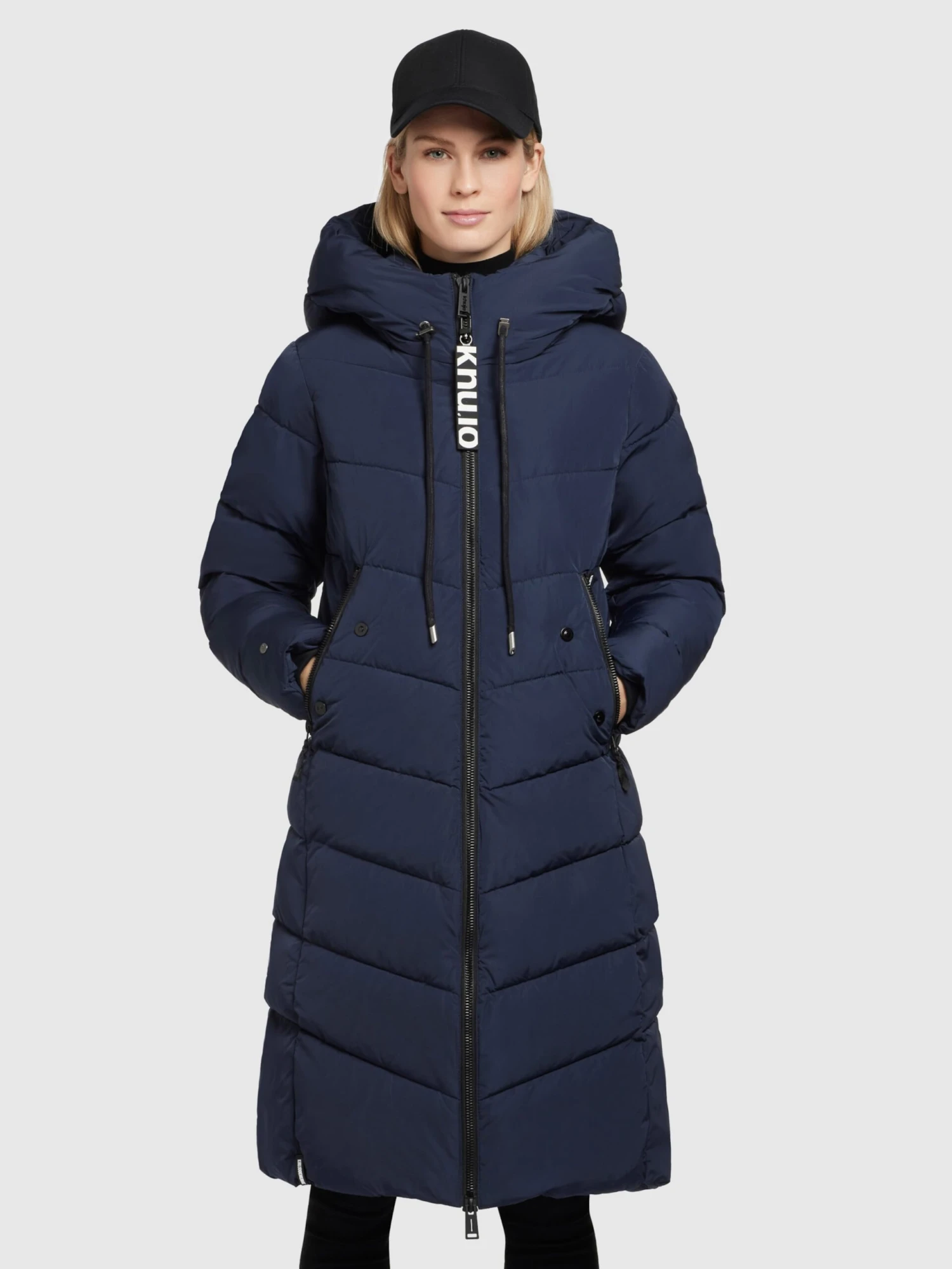 Khujo Übergangsmäntel Mantel Klayd Frauen Dunkelblau 4 Khujo Übergangsmäntel Mantel Klayd Frauen Dunkelblau – Bild 2