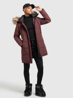 Khujo Wintermäntel Mantel Cloren Frauen Dunkelrot -Khujo 1be537bb118135228b666b0aa23f4c39