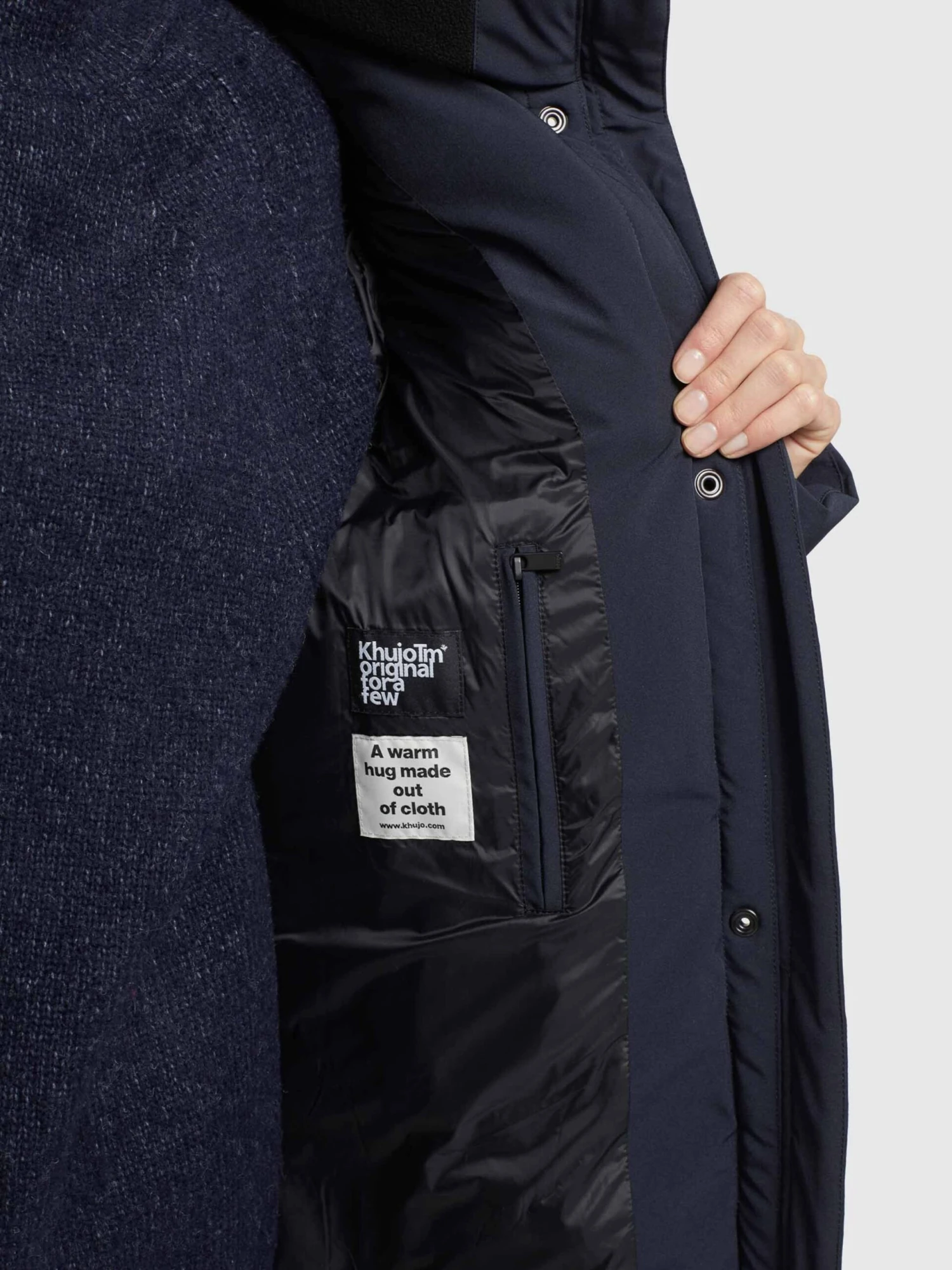 Khujo Kurzmäntel Mantel Wente Frauen Dunkelblau 10 Khujo Kurzmäntel Mantel Wente Frauen Dunkelblau – Bild 8