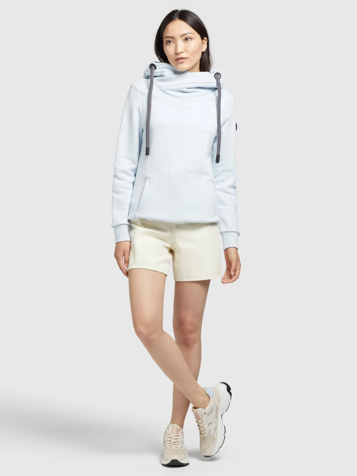 Khujo Hoodies Sweatshirt Rhabea Frauen Hellblau 7 Khujo Hoodies Sweatshirt Rhabea Frauen Hellblau – Bild 6