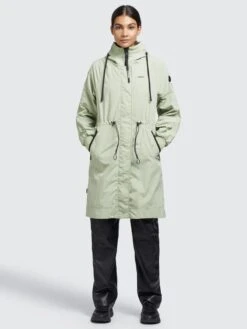 Khujo Übergangsmäntel Übergangsmantel Silica Frauen Pastellgrün -Khujo 266b747ffe70988f30ad38a8206ded41