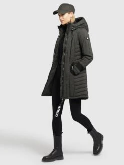 Khujo Winterjacken Mantel Jerry Frauen Oliv -Khujo 268bd1d06aff8c6c9dfc59f7addd0f5b