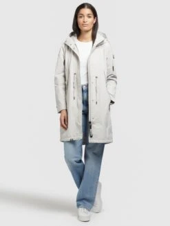 Khujo Übergangsjacken Parka ADDA Frauen Offwhite -Khujo 2819915aa037bb6d035f3b37c0c9fe9d