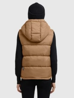 Khujo Westen Weste Eden Frauen Hellbraun -Khujo 2af655752085bccc66888100cf3f8541