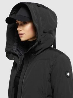 Khujo Wintermäntel Mantel ABELLA Frauen Schwarz -Khujo 2ca50e57d6f47ea0a6b80a60921bc3c5