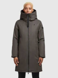 Khujo Übergangsmäntel Mantel LISAD Frauen Dunkelgrau -Khujo 2de0a55253647925963fe0e124d3b094