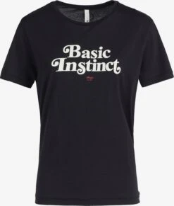 Khujo T-Shirts T-Shirt Banani Instinct Frauen Schwarz