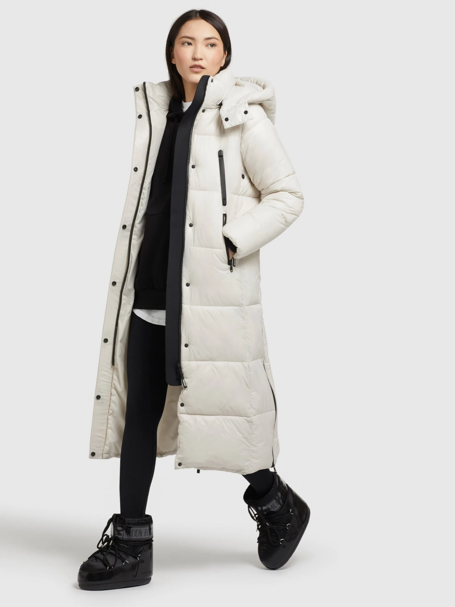 Khujo Wintermäntel Mantel Melona Frauen Perlweiß 5 Khujo Wintermäntel Mantel Melona Frauen Perlweiß – Bild 3