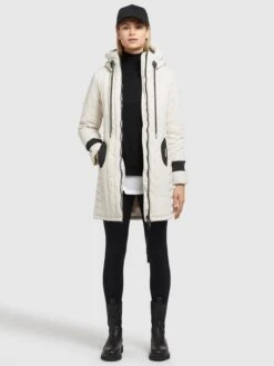 Khujo Übergangsmäntel Wintermantel Jerry Frauen Offwhite -Khujo 3044d15d353e854ecbfc7d1d44d13f1d