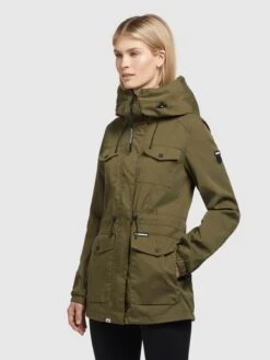 Khujo Parka Jacke ELST Frauen Oliv -Khujo 332bd18064ba173f615e345555ba1bab