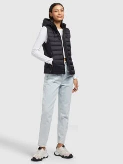 Khujo Westen Weste Fabia Matt Frauen Schwarz -Khujo 341d9db909f3c8d86ab345cd18a9e893