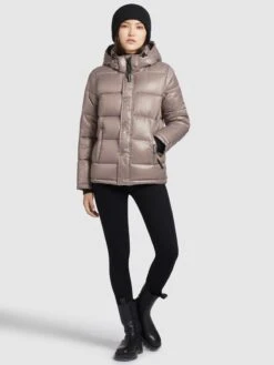 Khujo Winterjacken Jacke Gerda Shiny Frauen Beige -Khujo 38295fc08e2e8a216cf81e12d74a8094