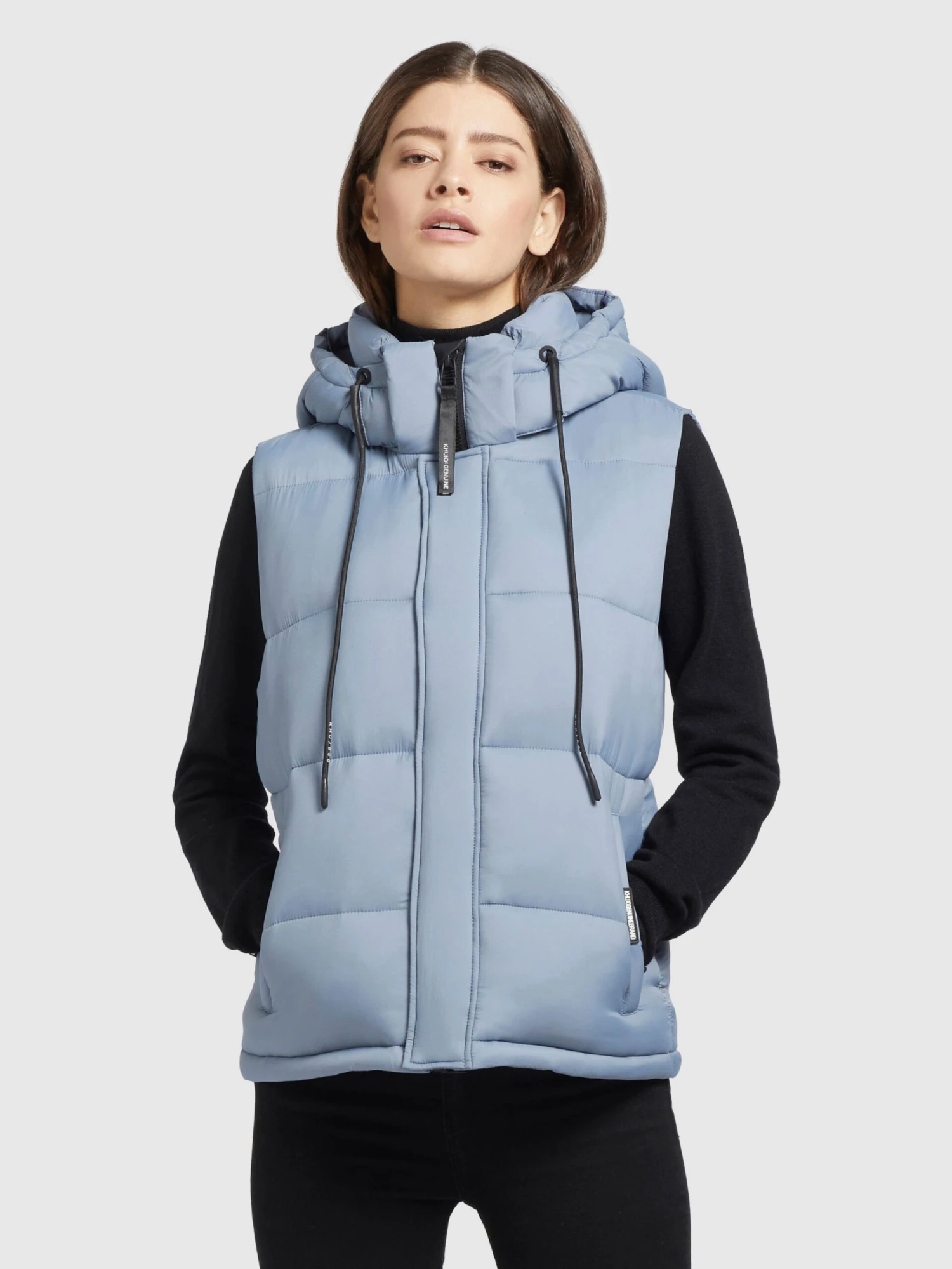 Khujo Westen Weste Eden Frauen Hellblau 4 Khujo Westen Weste Eden Frauen Hellblau – Bild 2