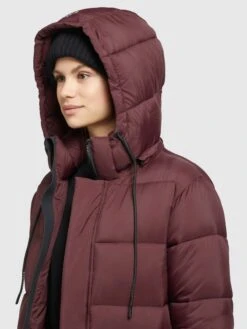 Khujo Wintermäntel Mantel Julina Frauen Dunkelrot -Khujo 4423a0bbb8e49c02d9cb8fe25c25f833