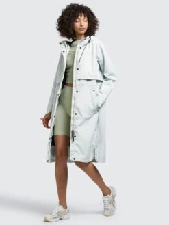 Khujo Übergangsmäntel Mantel Jomana Frauen Pastellblau -Khujo 48b76e74fbad9155a1fab286240c5e4f