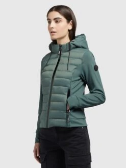 Khujo Outdoorjacken Funktionsjacke Ghita Frauen Dunkelgrün -Khujo 4bcf19ffce07d876e906d20ecc1566c3