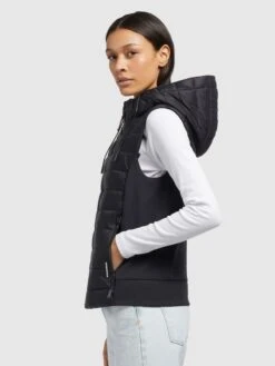 Khujo Westen Weste Fabia Matt Frauen Schwarz -Khujo 4d346212b3f4a5d877d9c6b9abf7713d