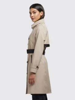 Khujo Trenchcoats Mantel Sarina Frauen Hellbeige -Khujo 52e101f25d0df323538adb1eb28bc289