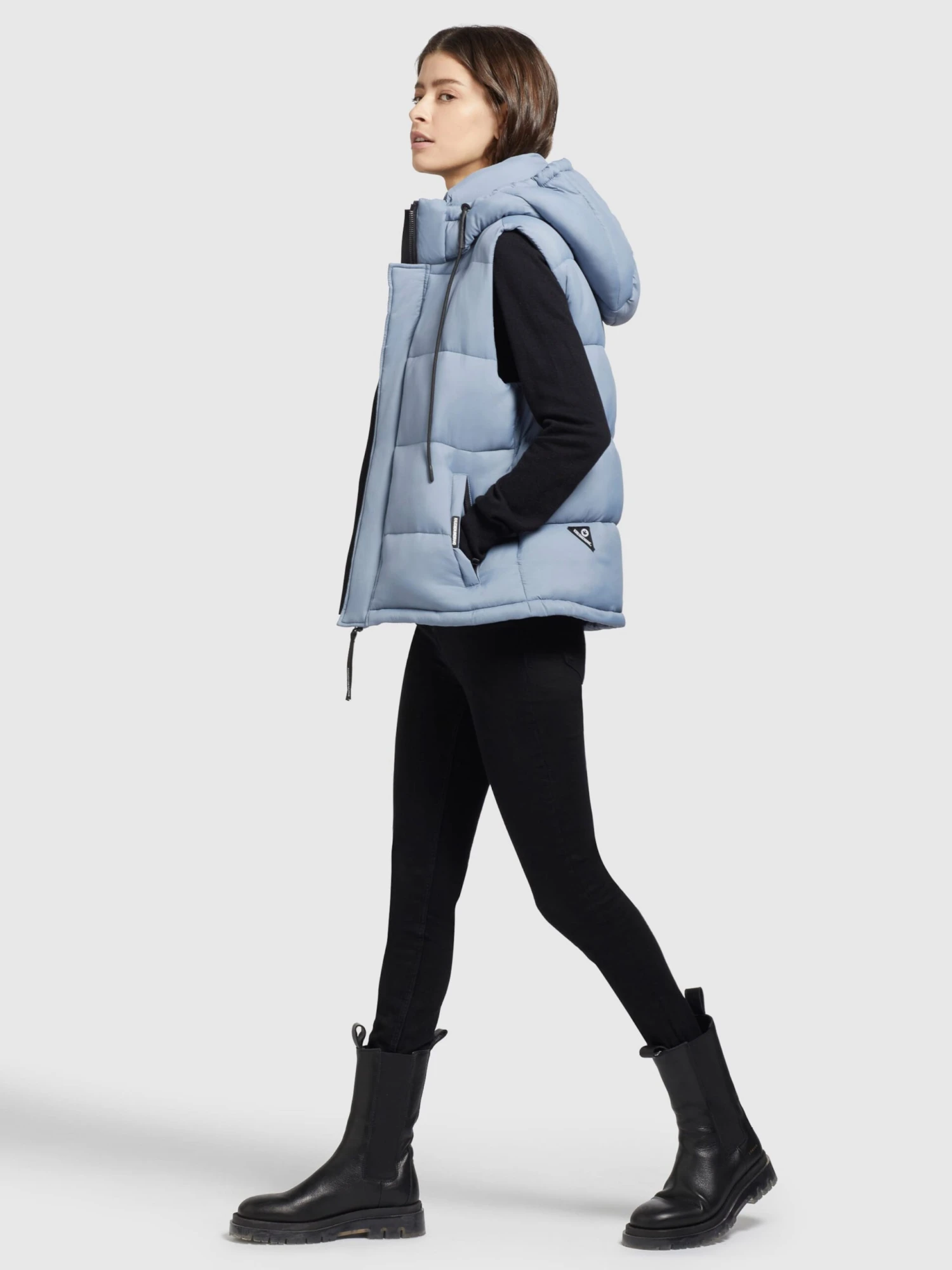 Khujo Westen Weste Eden Frauen Hellblau 8 Khujo Westen Weste Eden Frauen Hellblau – Bild 6