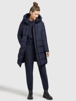 Khujo Wintermäntel Mantel Youma Frauen Navy -Khujo 5ada03a645767da86872e9ea81ebe2fc