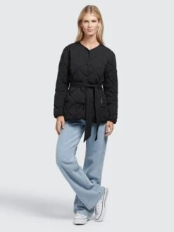 Khujo Übergangsjacken Übergangsjacke Yuna Frauen Schwarz -Khujo 5c9d48169bdf9bd3b11c6caea253533b