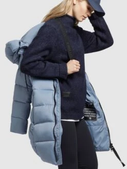 Khujo Wintermäntel Mantel Tuula Frauen Rauchblau -Khujo 68b867a35393f934437df48bf7bc9bcf