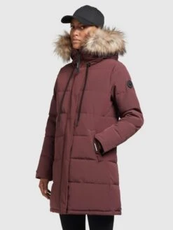 Khujo Wintermäntel Mantel Cloren Frauen Dunkelrot -Khujo 6e8df25f2bfeef874ef8d8cdb13515e1