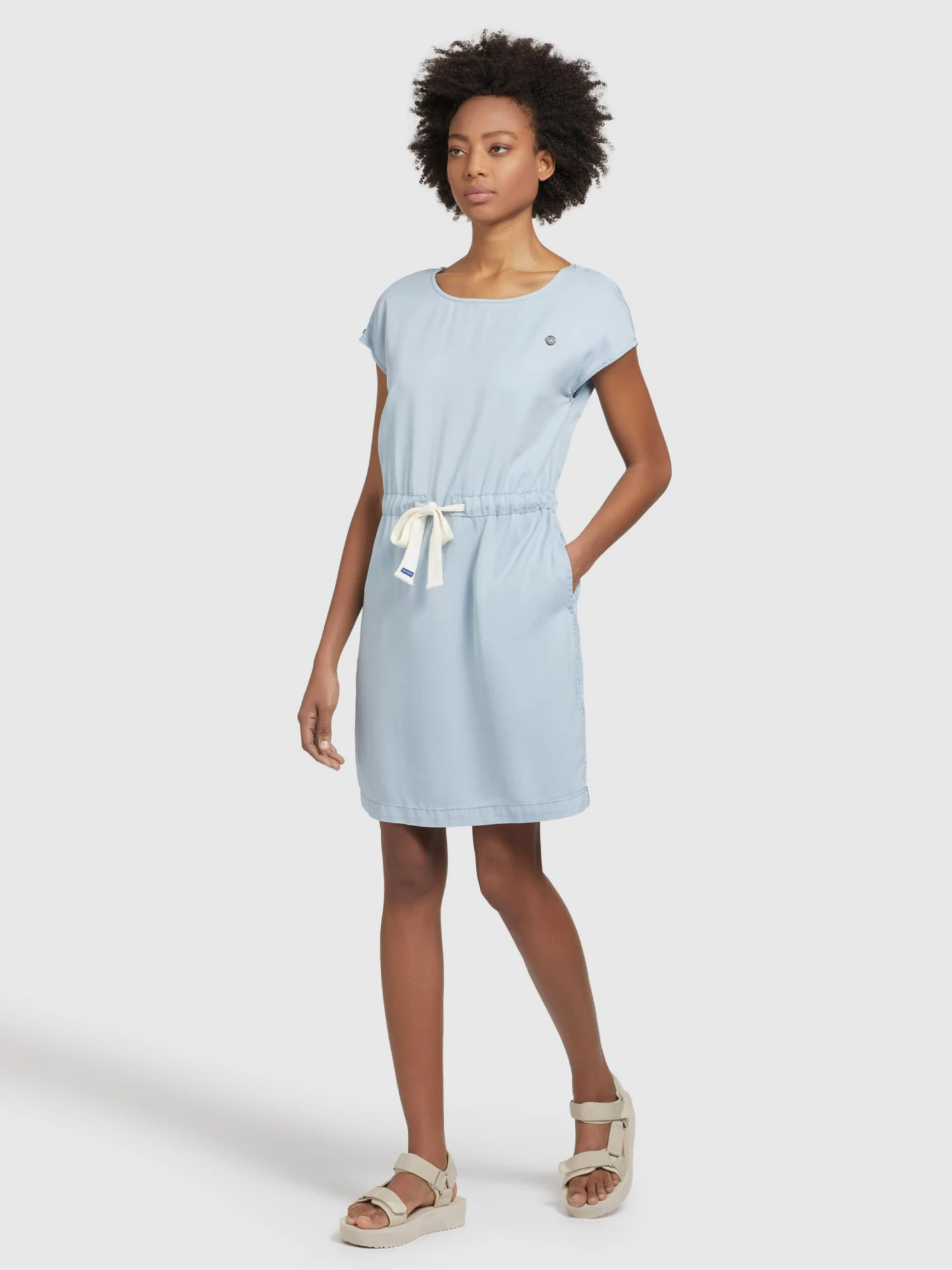 Khujo Sommerkleider Sommerkleid HEDIYE Frauen Blau 8 Khujo Sommerkleider Sommerkleid HEDIYE Frauen Blau – Bild 6