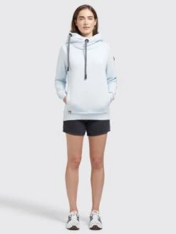 Khujo Hoodies Sweatshirt Karima Frauen Hellblau -Khujo 8739c2eaeb45ef4b79619ca4463af972
