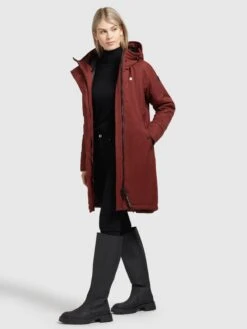 Khujo Parka Übergangsmantel Frauen Rostrot -Khujo 88c7a010b382917fe939d8c4a0207619