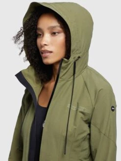 Khujo Parka Übergangsmantel Frauen Oliv -Khujo 8c23c7846942d7855b93ff7c7cc413c1