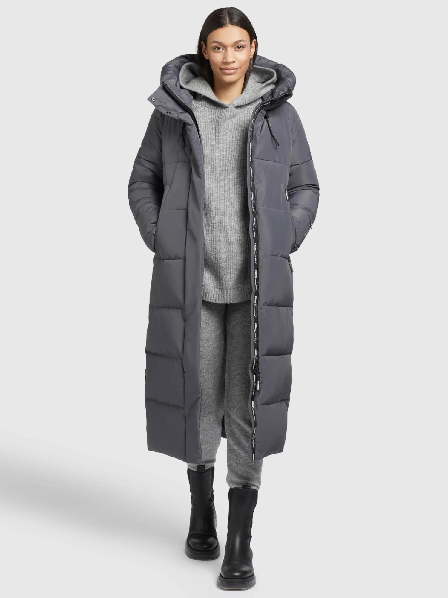 Khujo Wintermäntel Mantel Soulani Frauen Stone 8 Khujo Wintermäntel Mantel Soulani Frauen Stone – Bild 6