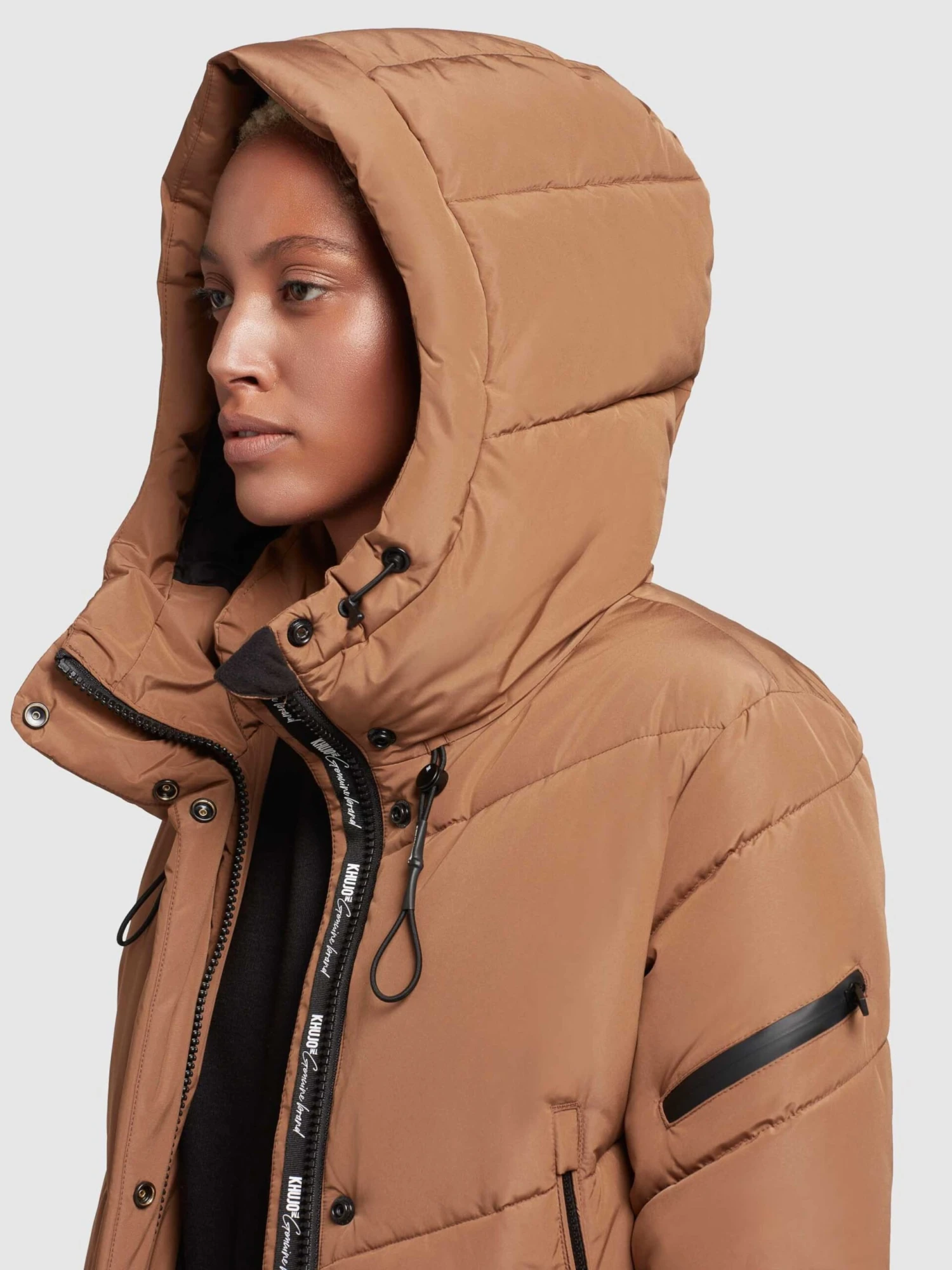 Khujo Übergangsmäntel Wintermantel Sonje Frauen Karamell 9 Khujo Übergangsmäntel Wintermantel Sonje Frauen Karamell – Bild 7