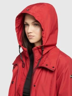 Khujo Parka Übergangsjacke FELINA Frauen Rot -Khujo 97d8dfa7cb5b62f5d96aa2aa2fba65aa