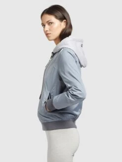 Khujo Übergangsjacken Jacke PERSEE Frauen Hellblau / Grau -Khujo 98a05e1cf67b06aca8ef1413e0485fa1
