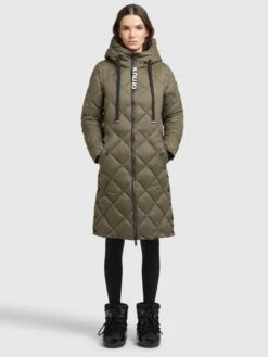 Khujo Wintermäntel Mantel LENNJA Frauen Khaki -Khujo 99a713d01e1906fa9127504a5daa28f6