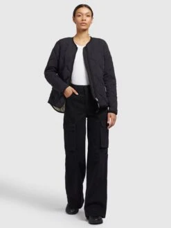 Khujo Übergangsjacken Übergangsjacke ALMA Frauen Schwarz -Khujo 9df471971768f3370a5137b73249a5f8