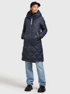 Khujo Übergangsmäntel Mantel Zarita Frauen Dunkelblau -Khujo a22abfa80c8043752940ac40268f44d7