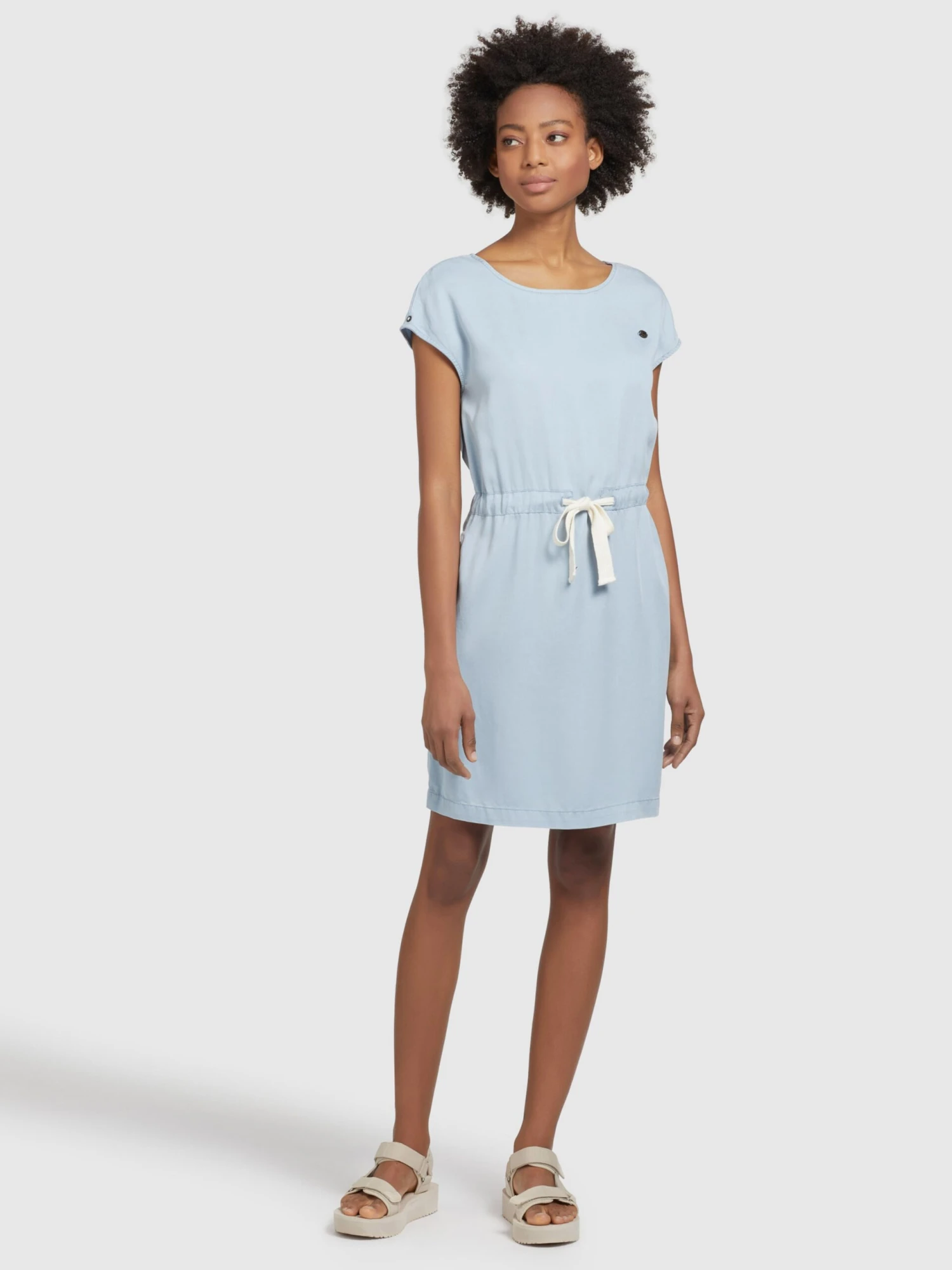 Khujo Sommerkleider Sommerkleid HEDIYE Frauen Blau 5 Khujo Sommerkleider Sommerkleid HEDIYE Frauen Blau – Bild 3