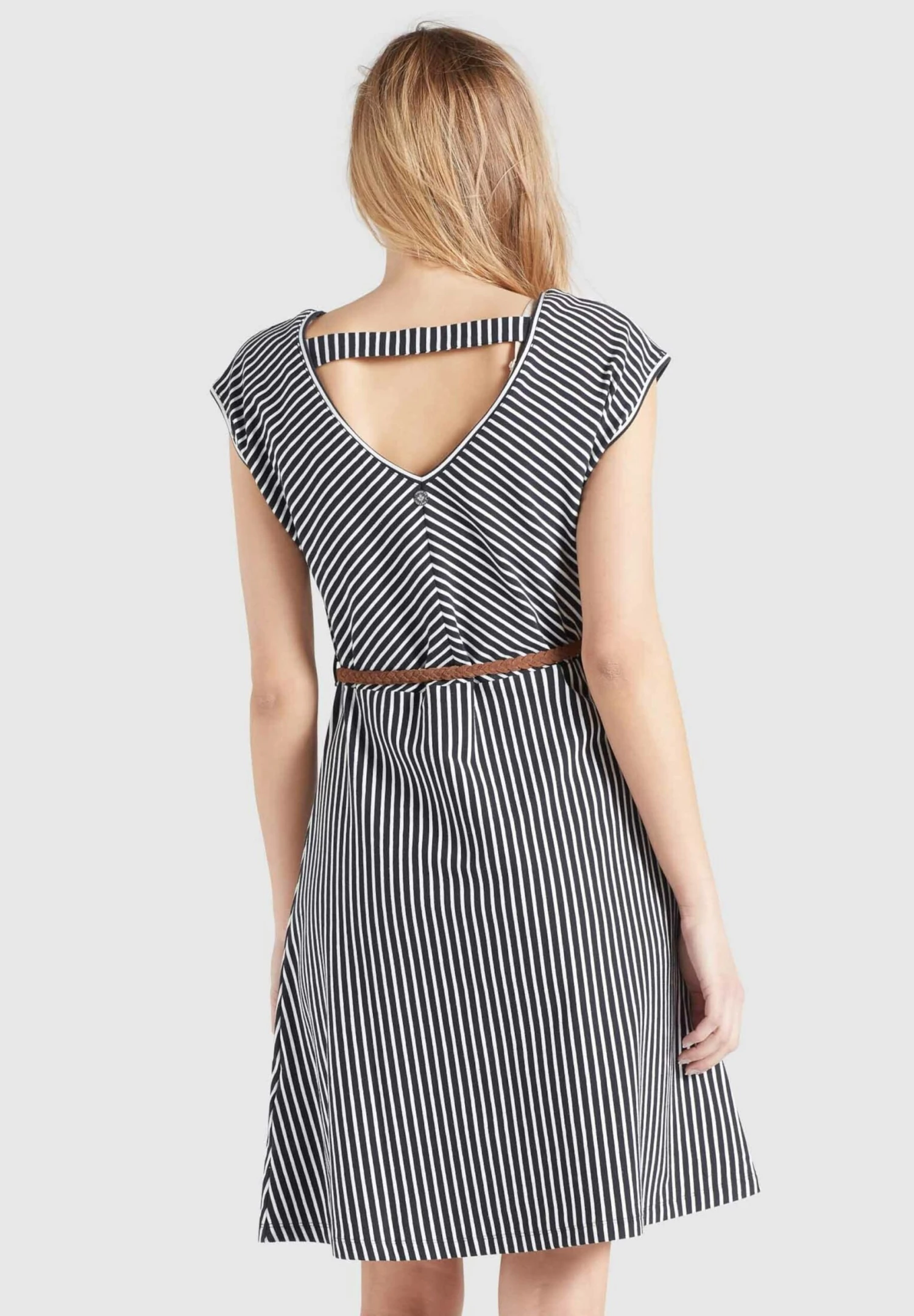 Khujo Jerseykleider Kleid Leifa Frauen Blau 5 Khujo Jerseykleider Kleid Leifa Frauen Blau – Bild 3