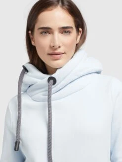 Khujo Hoodies Sweatshirt Karima Frauen Hellblau -Khujo b1db301da257b7fbcd11e18c0eafb3e2