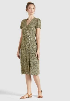 Khujo Blusenkleider Kleid Porgy Frauen Pastellgelb / Schwarz -Khujo b7d232081d1df21bd12acb2c75f57851