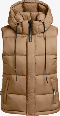 Khujo Westen Weste Eden Frauen Hellbraun